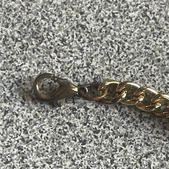 Clear Crystal H Gold Toned Bracelet - Picture 5 of 8